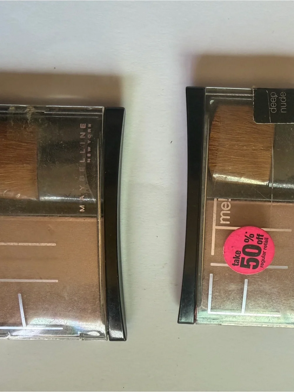 2 Maybelline Fit Me Blush Pressed Powder Cheek Color DEEP NUDE (New/Sealed)